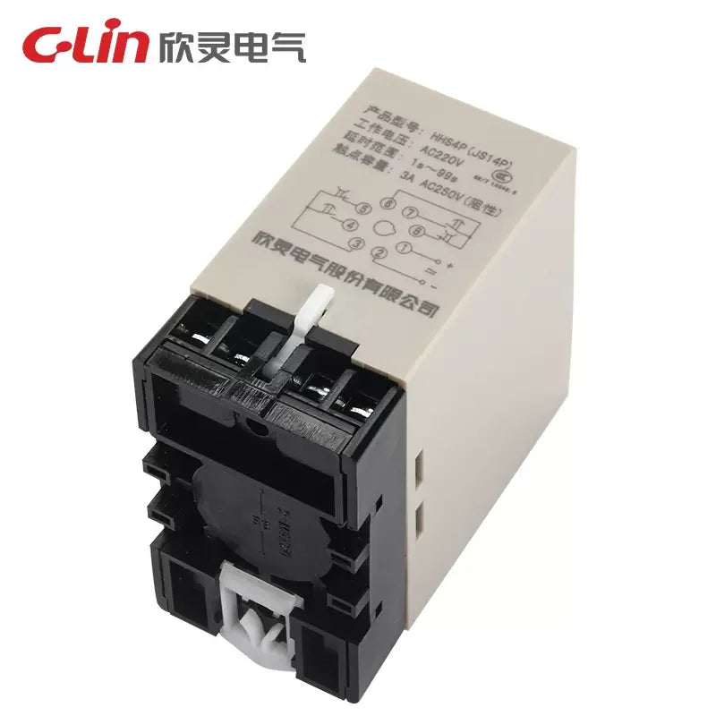 New Original C-Lin Delay Time Relay Time Switches HHS4P (JS14P) 0.99S 9.9S 99S 99M 9.99S 99.9S 999S 999M AC380V AC220V DC24V