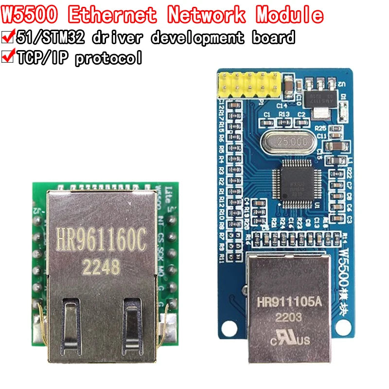 New W5500 Ethernet network module hardware TCP / IP 51 / STM32 microcontroller program over W5100