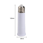 For E27 Extension Adapter Socket for For E27 Screw Base Lighting Devices Including Pendant Lights and Recessed Fixtures