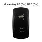 CUSTOM Dual RED Led Laser Etched Rocker Switch ON-OFF ON-OFF-ON (SPST DPDT) for ARB/Carling/NARVA 4x4 Caravan Accessories SUV