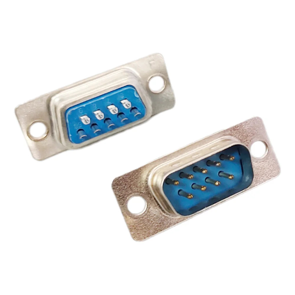 5/10PCS RS232 DB9 Connector PCB Mount Serial 9 Pin 2 Rows Solder Type Plug D-SUB Male Female Plug Socket Connector