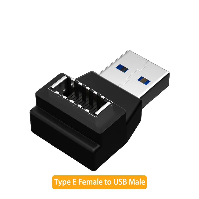 USB 3.1 Front Panel Header Type E to USB C Type C Expansion Cable Adapter Connector for Desktop Computer Motherboard Plug