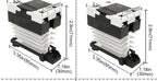 LCTC SSR 10A25a40a60A80A100A120A Solid State Relay with Radiator DC-AC AC-AC DC-DC DIN Rail Zero-crossing Relays