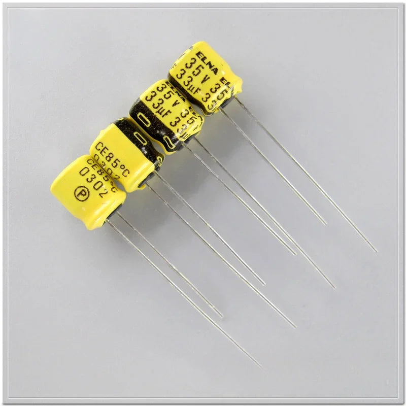 10PCS/100PCS ELNA RC2 series 35V33uF small Size audio electrolytic capacitor 6.3X7mm 85℃