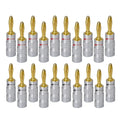 MATIHUR Banana Plugs 24K Gold-plated 4MM Banana Connector with Screw Lock For Audio Jack Speaker Plugs 20 Pcs