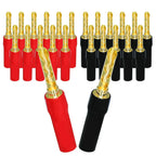 Musical Sound 2/4/12/24 PCS Banana Plug Connectors Gold Plated HIFI Audio 4mm Dual Screws Speaker Cable Banana Plug Connectors