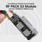 M5Stack StickS3 Dual-Band Module CC1101 433MHz NRF24L01 2.4GHz With Bruce Firmware PINGEQUA RF Pack S3(StickS3 Is Not Included)