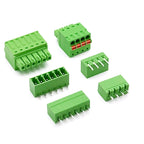 2Sets 15EDG 3.5mm 3.81 Screw Free Plug-in PCB Terminal Block 15EDGKD 3.5MM 3.81mm Spring Press Type Cable Connector 2P 3P 4P-12P