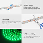 DC 5V USB LED Strips 2835 Warm Cold White LED Strip Light TV Backlight Lighting Tape for Room Decor 0.5m-5m LED String Light