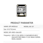 Beitian BE Series GNSS Module Ublox M10 TTL Built-in IST8310 Compass BDS GPS GALILEO FPV UAV Flight Control BE-180 - BE-882