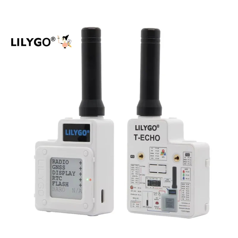 T-Echo LoRa SX1262 Wireless Module 433/868/915 trillion 1.54 Electronic Paper Global Positioning System RTC NFC BME280