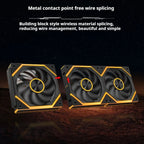 Star Brick P1 Jungle Leopard Interstellar SE Building Block Fan Triple ARGB 12cm Desktop Computer Wireless Splicing Fan