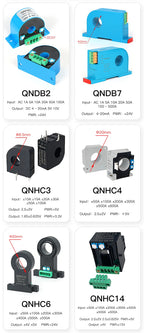 Hall Effect Current Transducer QNDBK1-21 AC 50A 100A 200A 300A / 5V 10V DC Hall Current Sensor Split Core Current Transformer CT