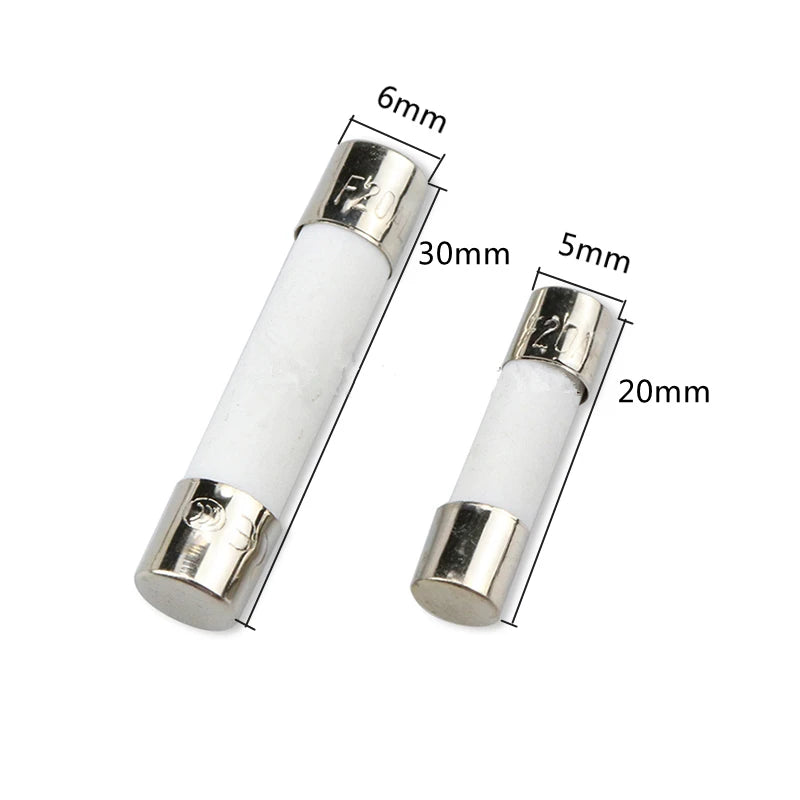 5/10Pcs 10*38 Fast Blow Ceramic Fuse 10x38mm Fuse 500V 1A 2A 3A 4A 5A 6A 8A 10A 16A 20A 25A 32A RO15 RT19 RT14 RT18