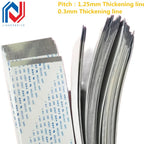 FPC FFC Flexible Flat Cable 1.25mm Pitch Thickening by 0.3mm AWM 20624 80C 60V VW-1 12/15/16/17/18/20/21/22/Z30/32/40Pin