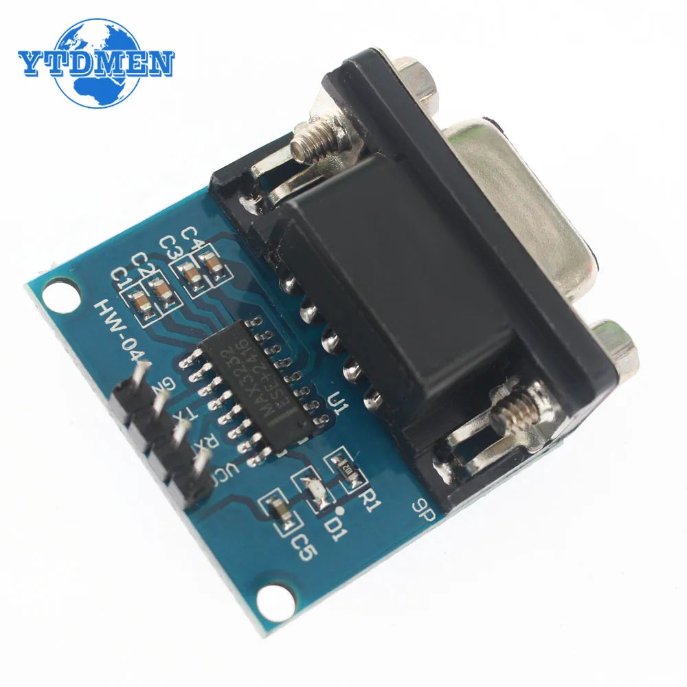 1/3pcs MAX3232 Module RS232 To TTL Serial Port Converter Module Female DB9 Connector MAX232 Chip for Arduino
