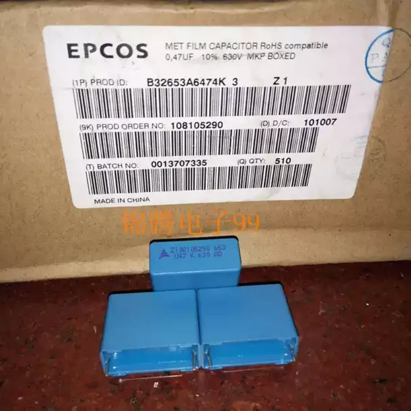10-100pcs new Siemens EPCOS 0.47UF 630V U47 470NF 474 fever film capacitor