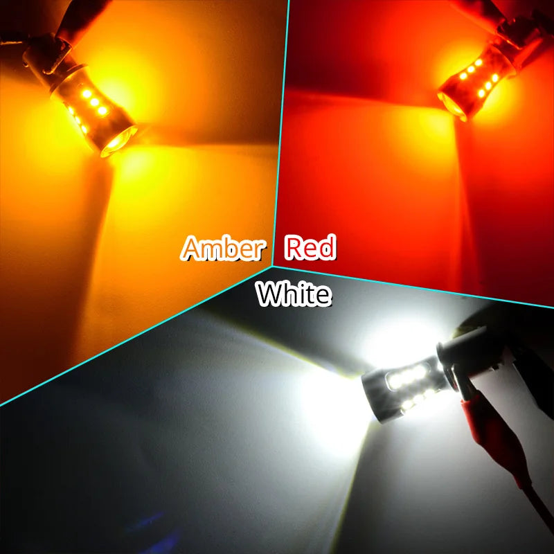 NAOEVO P21W LED Car W16W PY21W T20 BA15S T15 W21/5W 1300Lm BAY15D 1157 W21W BAU15S 7443 For lada DRL Blub P21/5W 1156 3030 7440