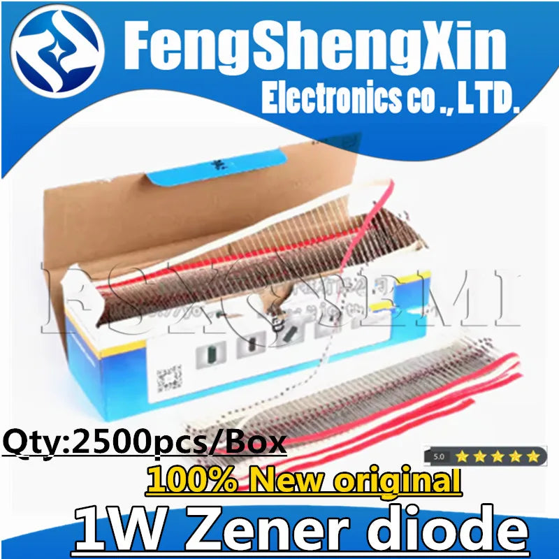 2500pcs/lot 1W Zener diode DO41 3.3V-24V 1N4728A 1N4730A 1N4732A 1N4733A 1N4735A 1N4736A 1N4738A 1N4740A 1N4742A 1N4744A 1N4749A