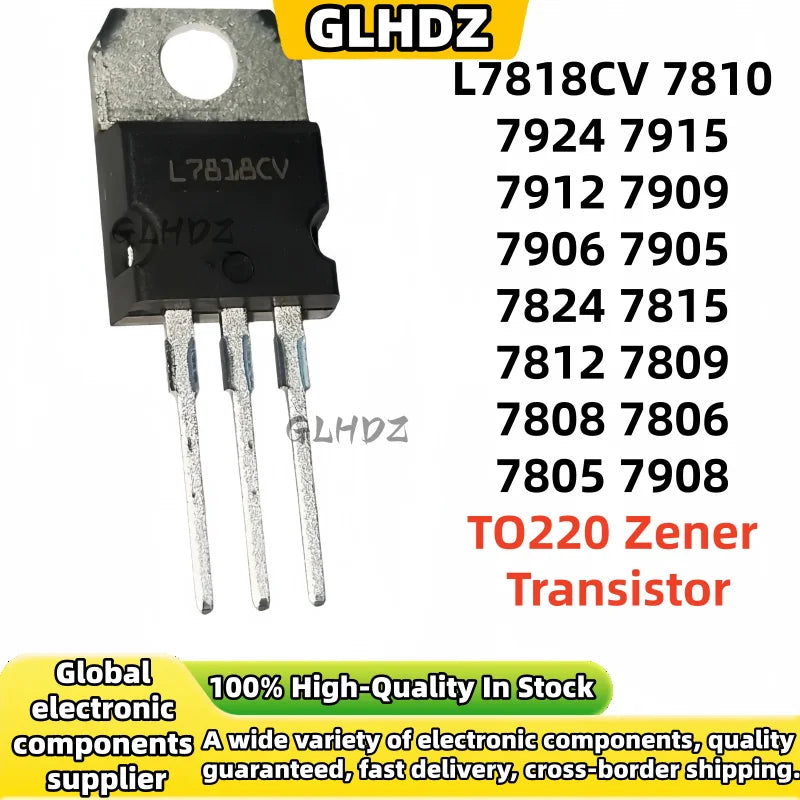 10-50Uds NEW L7818CV 7810 7924 7915 7912 7909 7906 L7905CV 7824 7815 7812 7809 7808 7806 L7805CV 7908 TO220 quality is fine