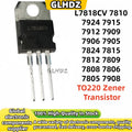 10-50Uds NEW L7818CV 7810 7924 7915 7912 7909 7906 L7905CV 7824 7815 7812 7809 7808 7806 L7805CV 7908 TO220 quality is fine