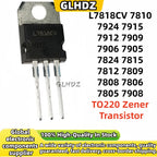 10-50Uds NEW L7818CV 7810 7924 7915 7912 7909 7906 L7905CV 7824 7815 7812 7809 7808 7806 L7805CV 7908 TO220 quality is fine