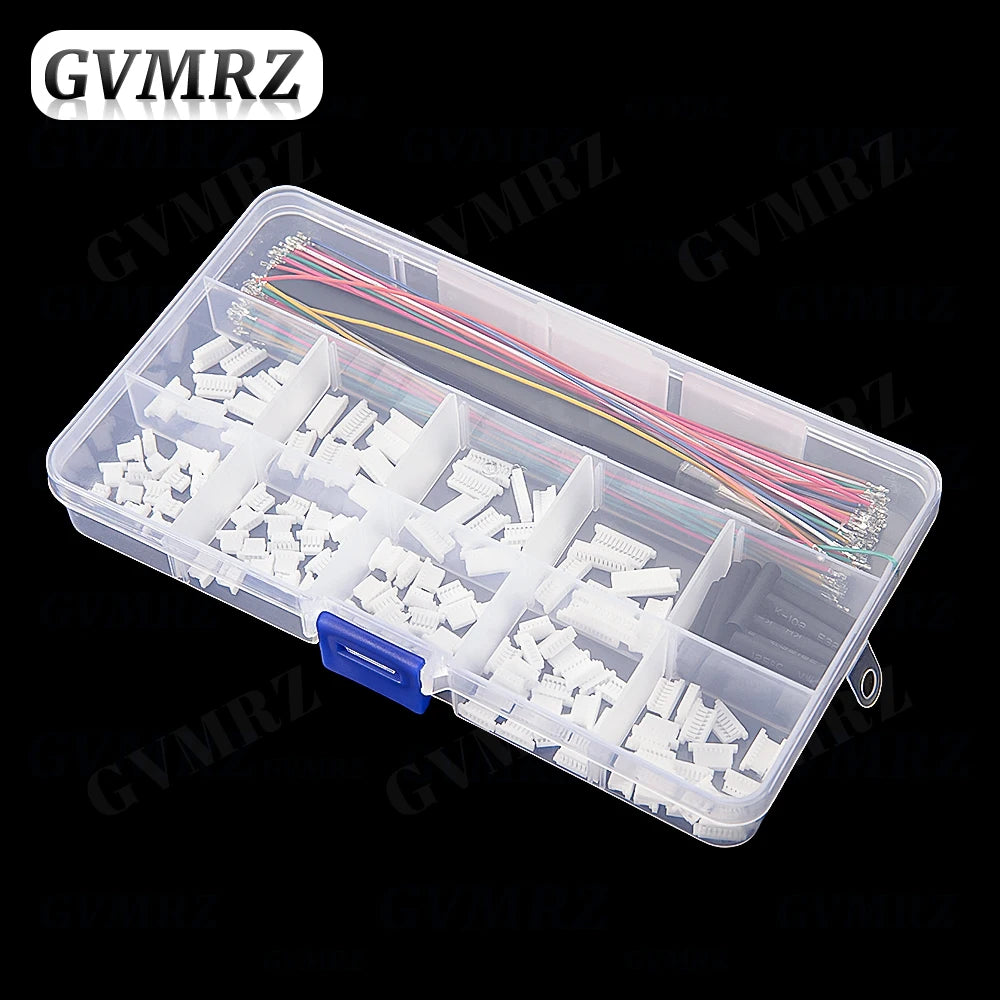 SH1.0MM JST 1mm Cable Connector Kit JST Male Header 3P-12P with 28AWG Crimped With Terminal for GPS Racing Drone Wire
