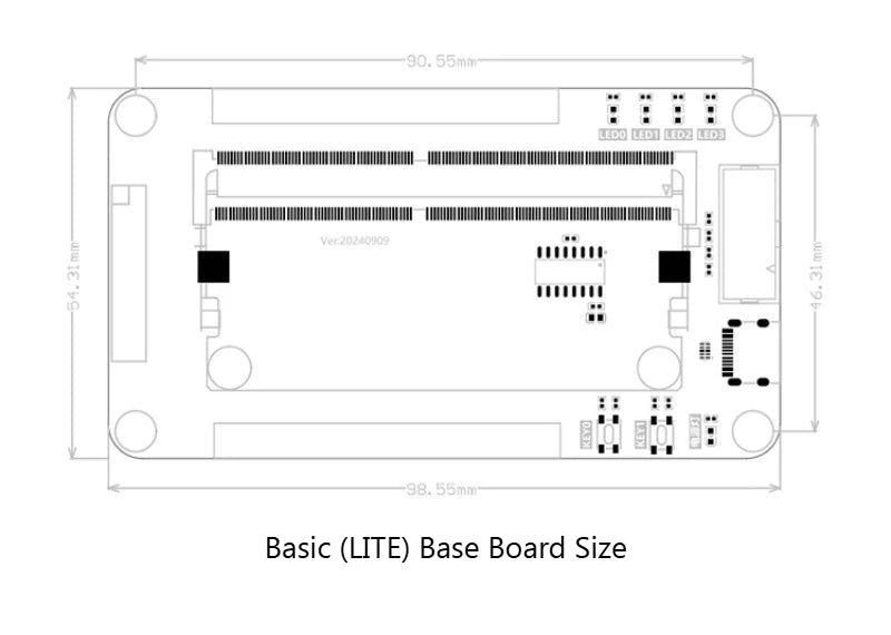 OS-X25S225 Xilinx Spartan 7 FPGA Beginner Development Board Core Board for Embedded System Learning