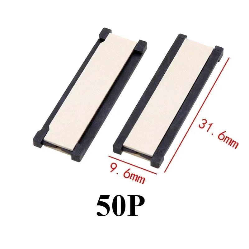 5/10/50Pcs/lot FPC FFC Flexible Flat Cable Extension Board 0.5 mm Pitch 6 20 24 30 40 50 60 Pin 6P 24P 30P 40P 50P 60P Connector