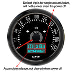 6 Gauge Set 85mm GPS Speedometer Tachometer 52mm Water Temp Fuel Voltmeter Oil Pressure Meter With 1/8 NPT Sensor For Boat Car