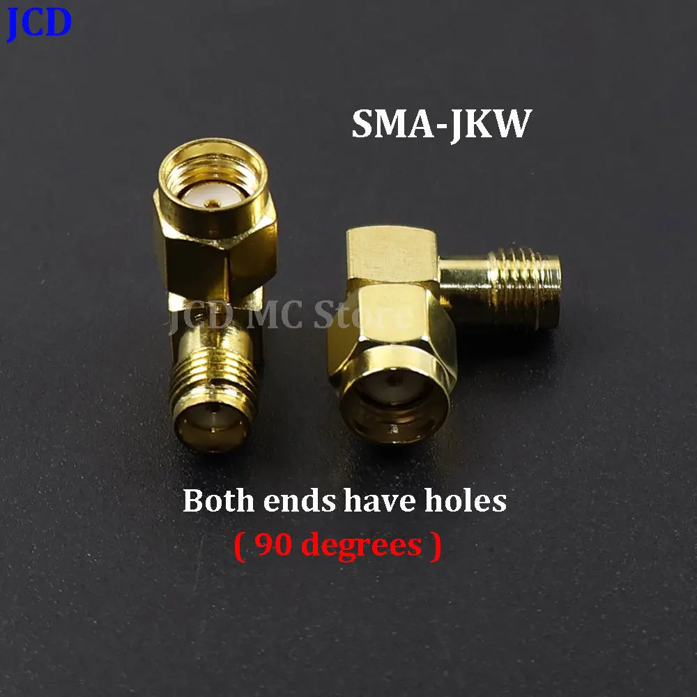 1/3/5piece SMA Male Female RF Straight Connector 90 Degree Right Angle Tee Type 3Way Splitter RPSMA To RP-SMA Male Adapter