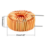 Uxcell Toroid Magnetic Inductor Monolayer Wire Wind Wound 10mH 3A Inductance Coil High Current Capability