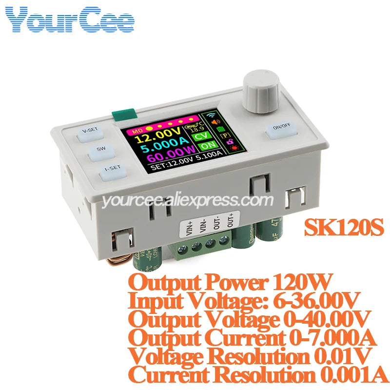 SK150 SK120 SK60 SK150S Buck Boost Converter 150W 120W 60W CNC CC CV MPPT Power DC Adjustable Regulated Solar Charging Module