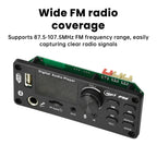DC 7-24V MP3 Audio Decoder Module Bluetooth 5.0 Lossless Amplifier Decoder Board Music Playback Volume Controller 87.5-107.5MHz