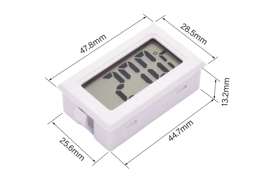 LCD Digital Indoor Outdoor Thermometer Thermo Hygrometer Probe Tester Incubator Aquarium Temperature Humidity Meter Sensor Gauge