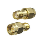 1pcs ConnSMA RP-SMA Adapter Set SMA Male/Female to RP-SMA Male/Female RF Coaxial Connector Brass 50 Ohm for WiFi Router