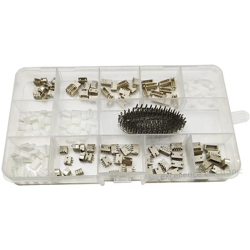 440pcs ZH1.5 1.5mm Pitch Wire-to-Board Connector Kit Horizontal and Vertical SMD Pin Header Terminal Housing (2/3/4/5 Pin)