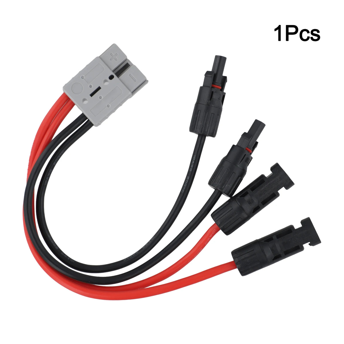 Solar Panel Extension Cable 10AWG 50A For Anderson Connector To Solar Connector For Outdoor RV Cattery Charging