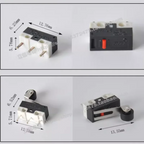 10PCS KW10 Miniature Limit Switches, Mouse Micro Motion 1A, 125/250V Self Resetting Switch
