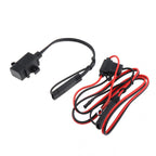 12V Waterproof Motorcycle SAE to USB Phone GPS MP4 Charger Cable Adapter Motorbikes Inline Fuse Power Supply
