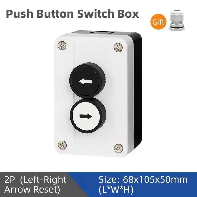 Push Button Box Switch Arrow Symbol Indicating Start Stop Recovery Reset Waterproof Emergency Stop Industrial Handheld Control
