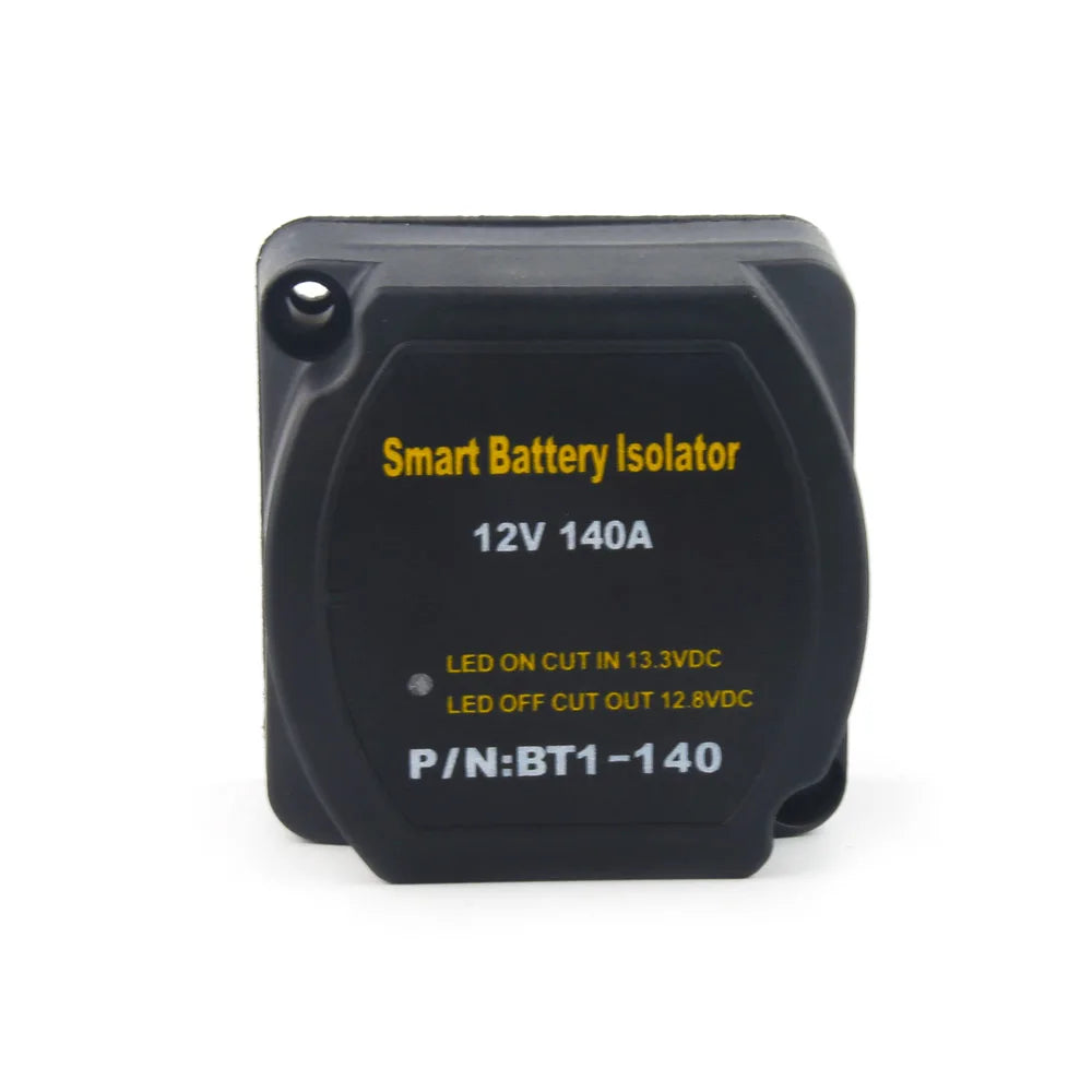 12V or 24V Smart Dual Battery Isolator Voltage Sensitive Split Charge Relay VSR Car Part 2 Battery Bank Charging Red LED