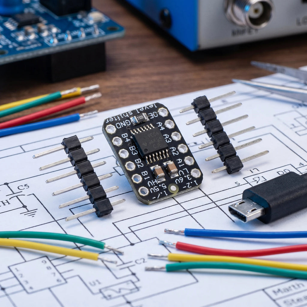 5V 3.3V Logic Level Shifter Modules Multi Purpose Auto Direction Signal Level Shifter Lightweight for Hardware Development