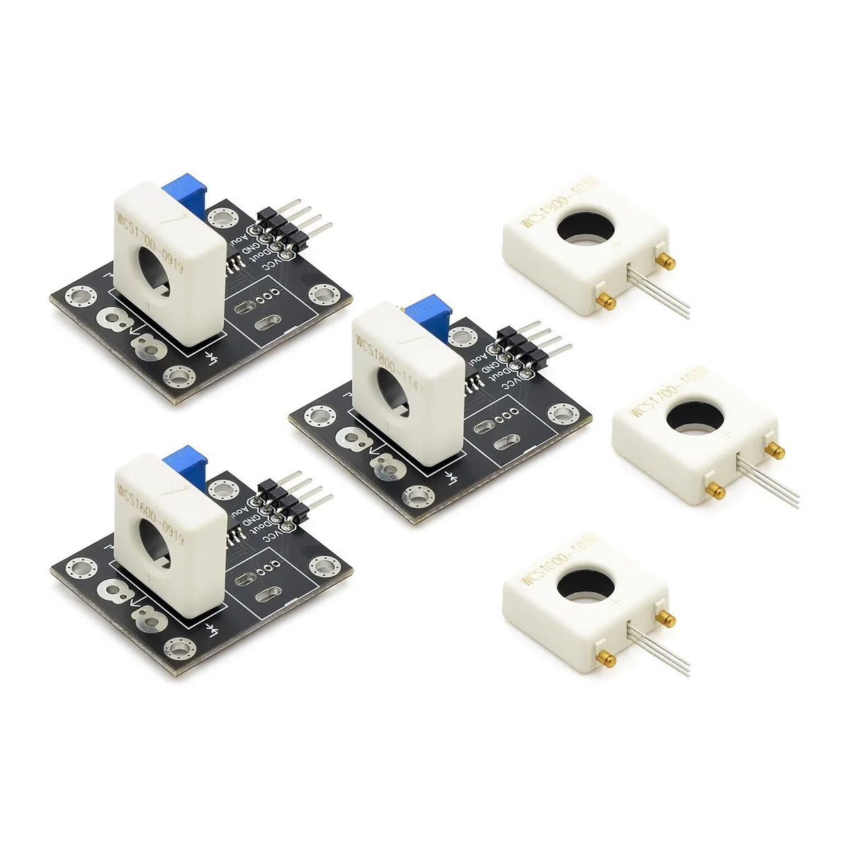 1PCS WCS1600 WCS1700 WCS1800 3-5V Hall Current Sensor Adjustable DC 100A 70A 35A Short Over-Current Detector Protection Module