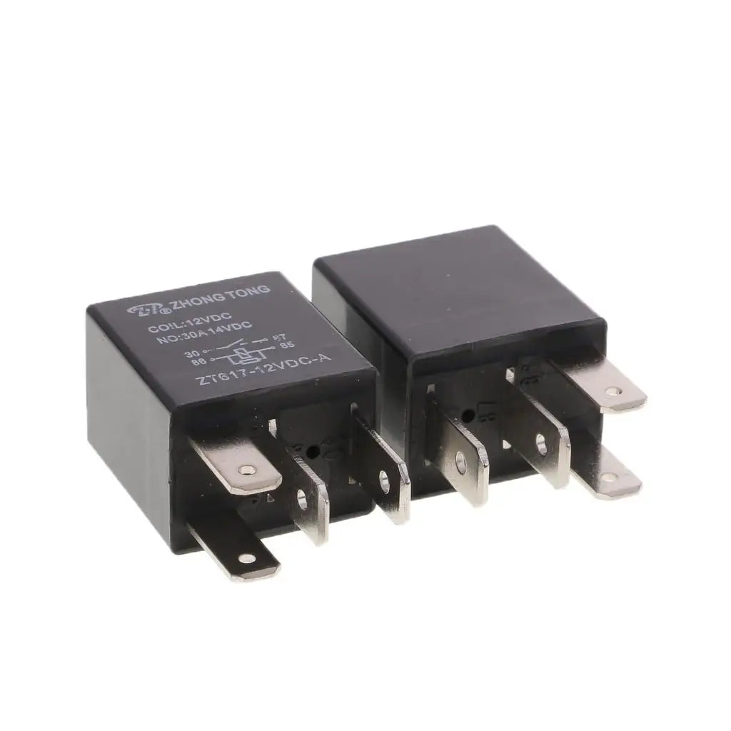 DC 12V 30 AMP Car Automotive Boat Truck 4 Pins SPST Alarm Relay Pack of 10