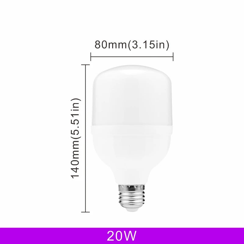 Lampada LED Bulb E27 60W 50W 40W 30W 20W 15W 10W 5W LED Light 220V No Flicker LED Lamp Spotlight Lighting Ampoule Bulb