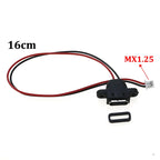 Cltgxdd Waterproof USB Type C Connector Charging Interface Female Socket With Welding Wire  MX1.25 PH2.0 XH2.54 Port