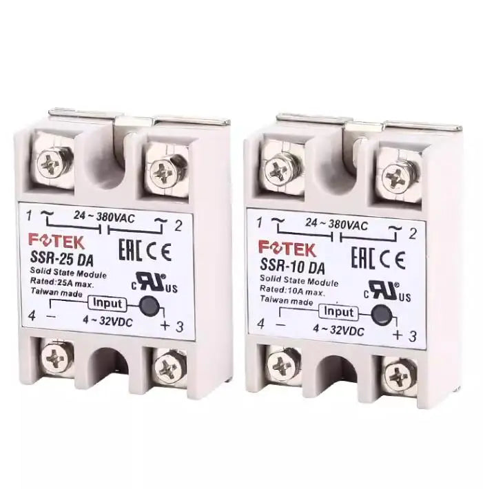 FOTEK Original Single Phase Solid State Relay SSR-10DA-H SSR-25DA-H SSR-40DA-H SSR-50DA-H SSR-75DA-H
