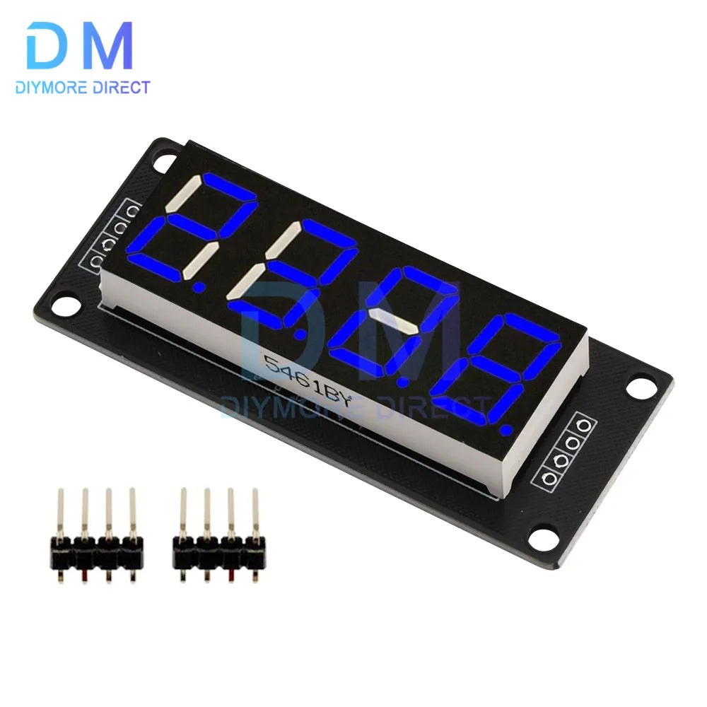 TM1637 LED Display Module for Arduino 4 Digit 7 Segment 0.56 inch Time Clock Indicator Tube Module Red Blue Green Yellow White