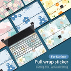 Color Printing Pattern Sticker  For Microsoft Surface Pro 7/6/5/4/3 9/8X Go 2 Back Cover Body Decal Skin Protector keyboard 10